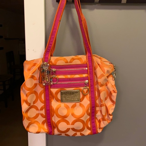 Orange coach poppy purse - Picture 1 of 8